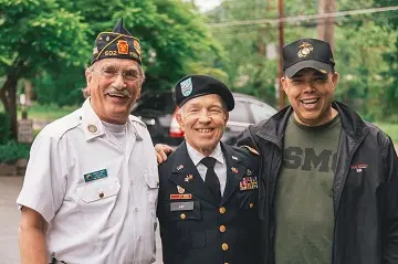 a group of elderly veterans
