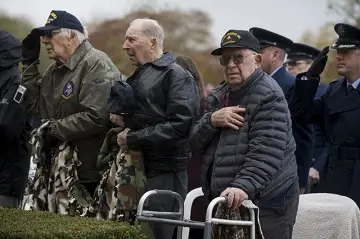 a group of elderly veterans